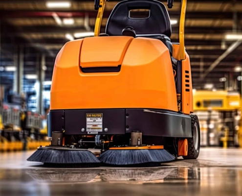 Commercial Floor Cleaner at Warehouse