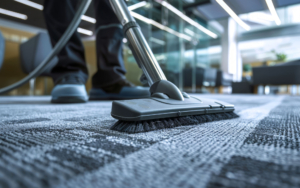 Close Up View Of A Vacuum On Carpet 857514575