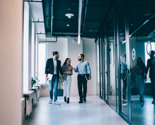 Clean And Modern Office Space For Morale Boosting